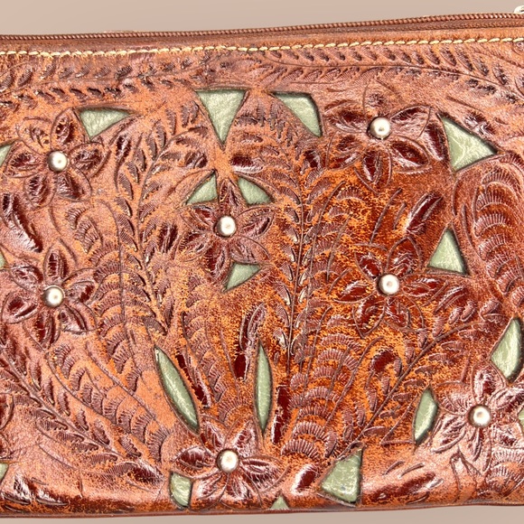 American West Leather Zippered Pouch or Wallet - Picture 8 of 10